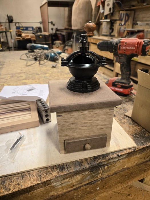 Applying Finish and Attaching the Grinder Mechanism