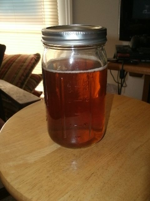 Single Serving Sun Tea in a Ball Jar.