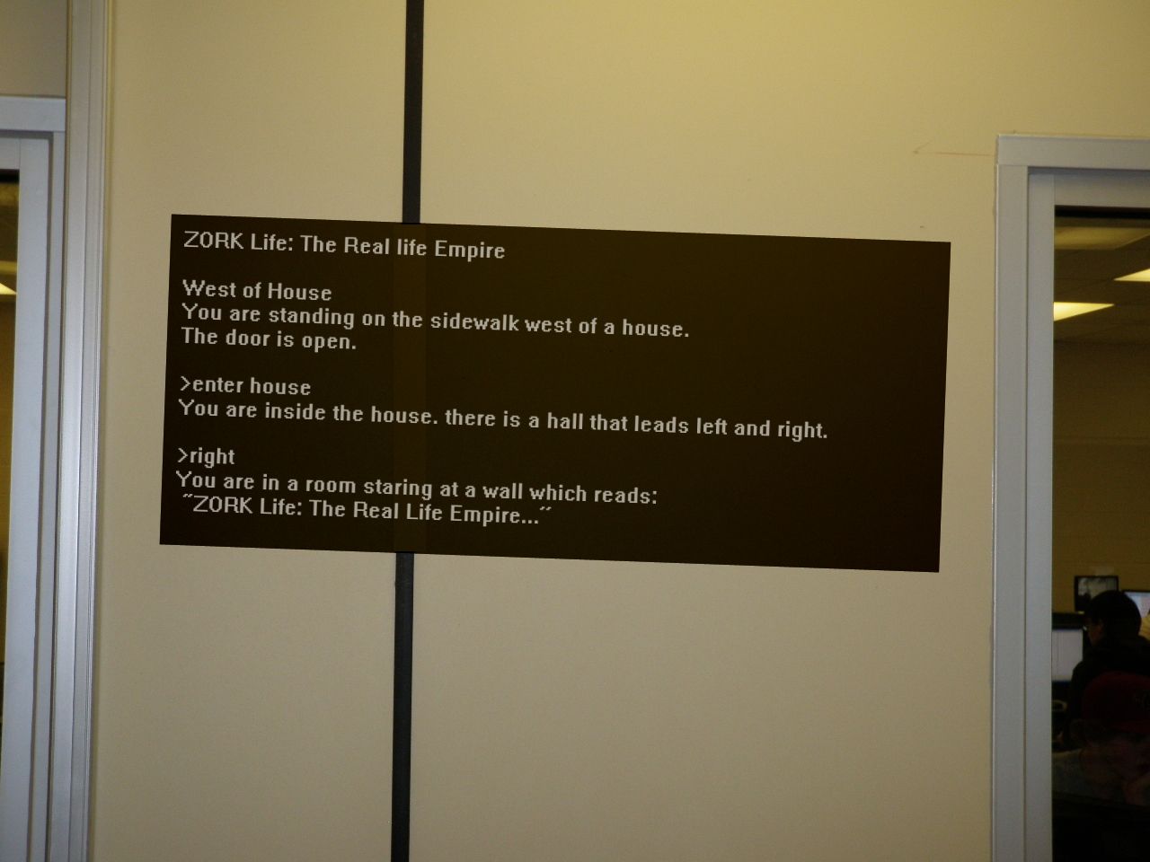 real life zork wall mural