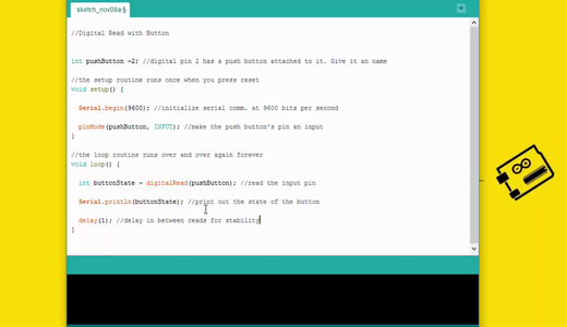 Arduino - DigitalRead Serial Monitor With Button : 5 Steps (with ...