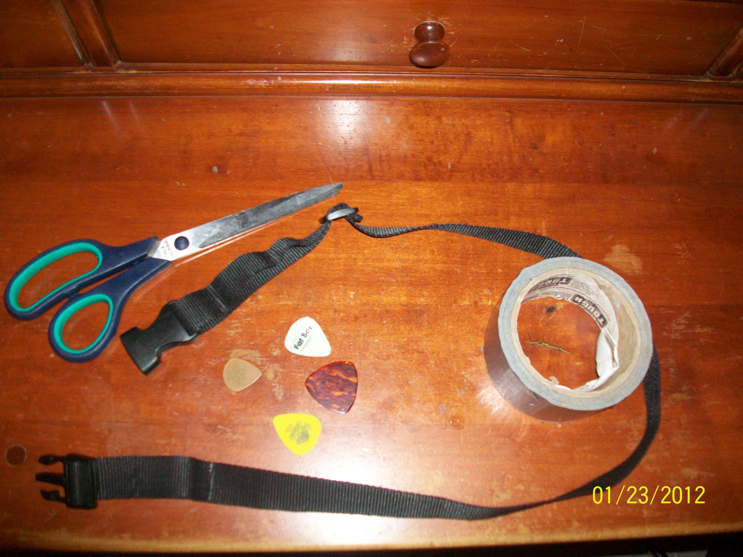 Guitar Pick Holder Belt 7 Steps Instructables