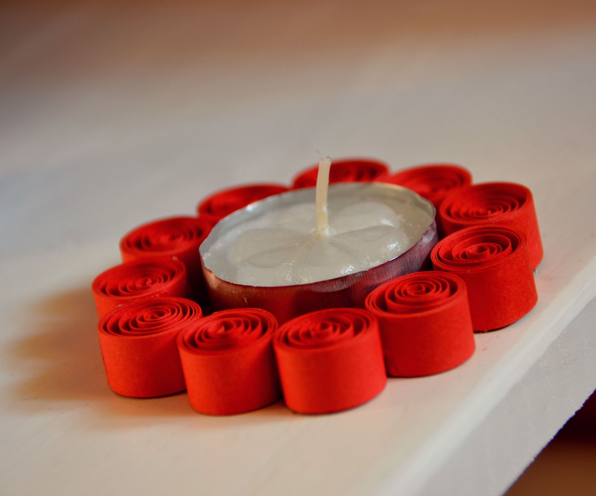 Paper Quilling Candle Holder