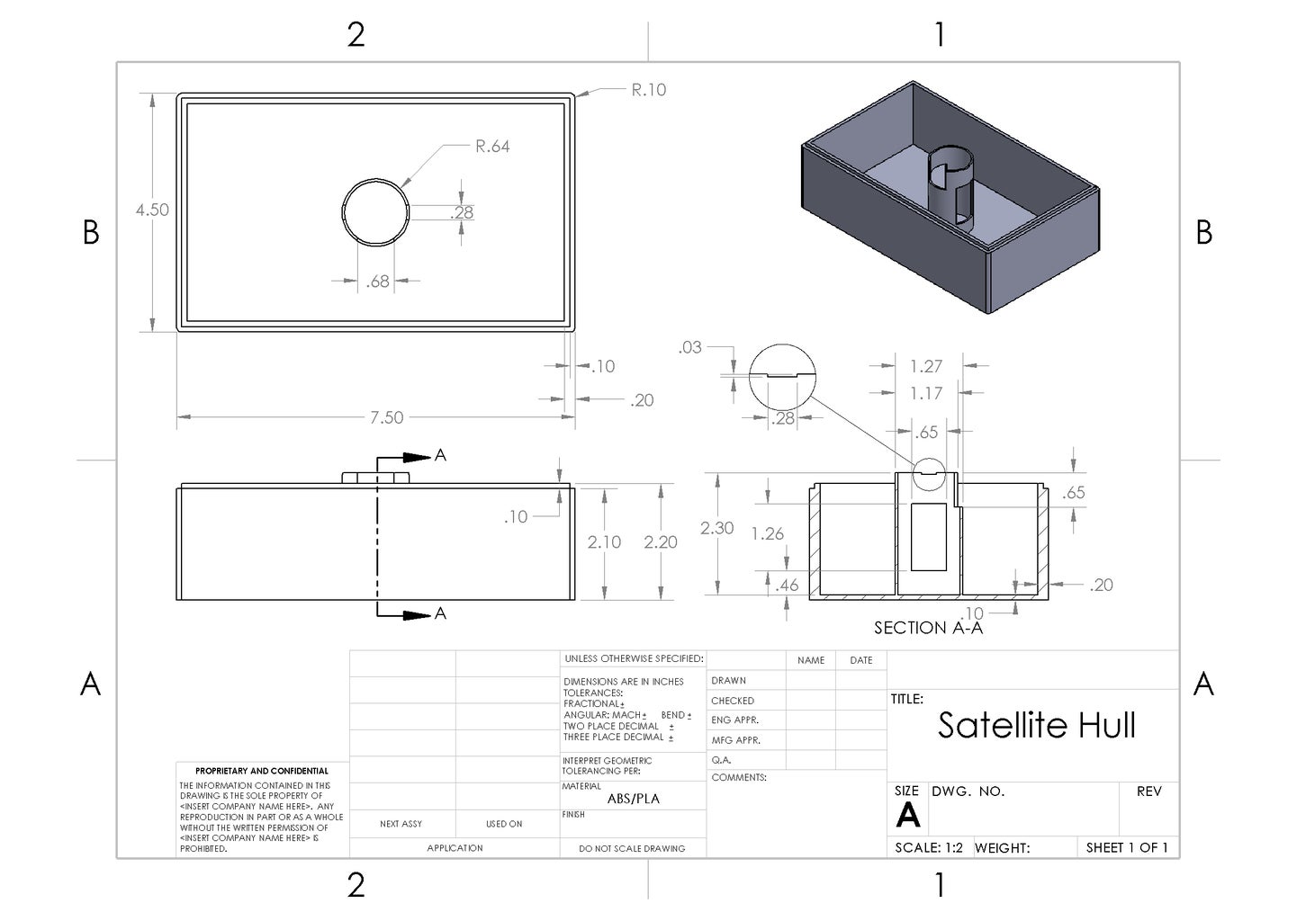 Schematics and Dimensions - Hull