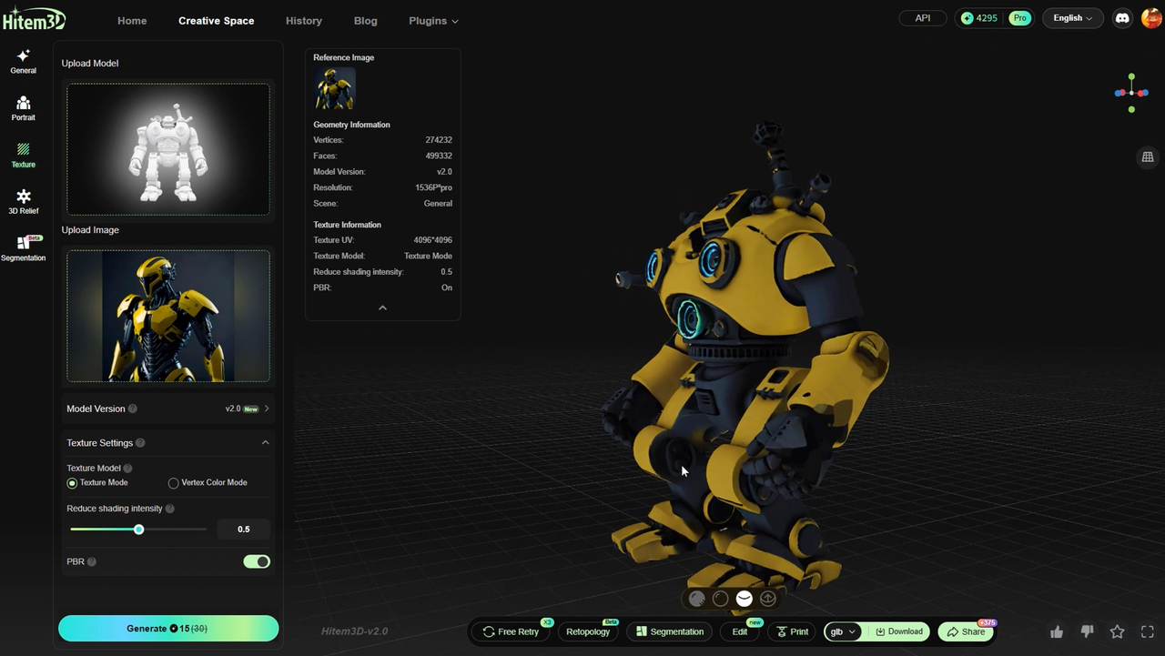 How to Texture Any 3D Model With AI Using Hi3D : 6 Steps - Instructables