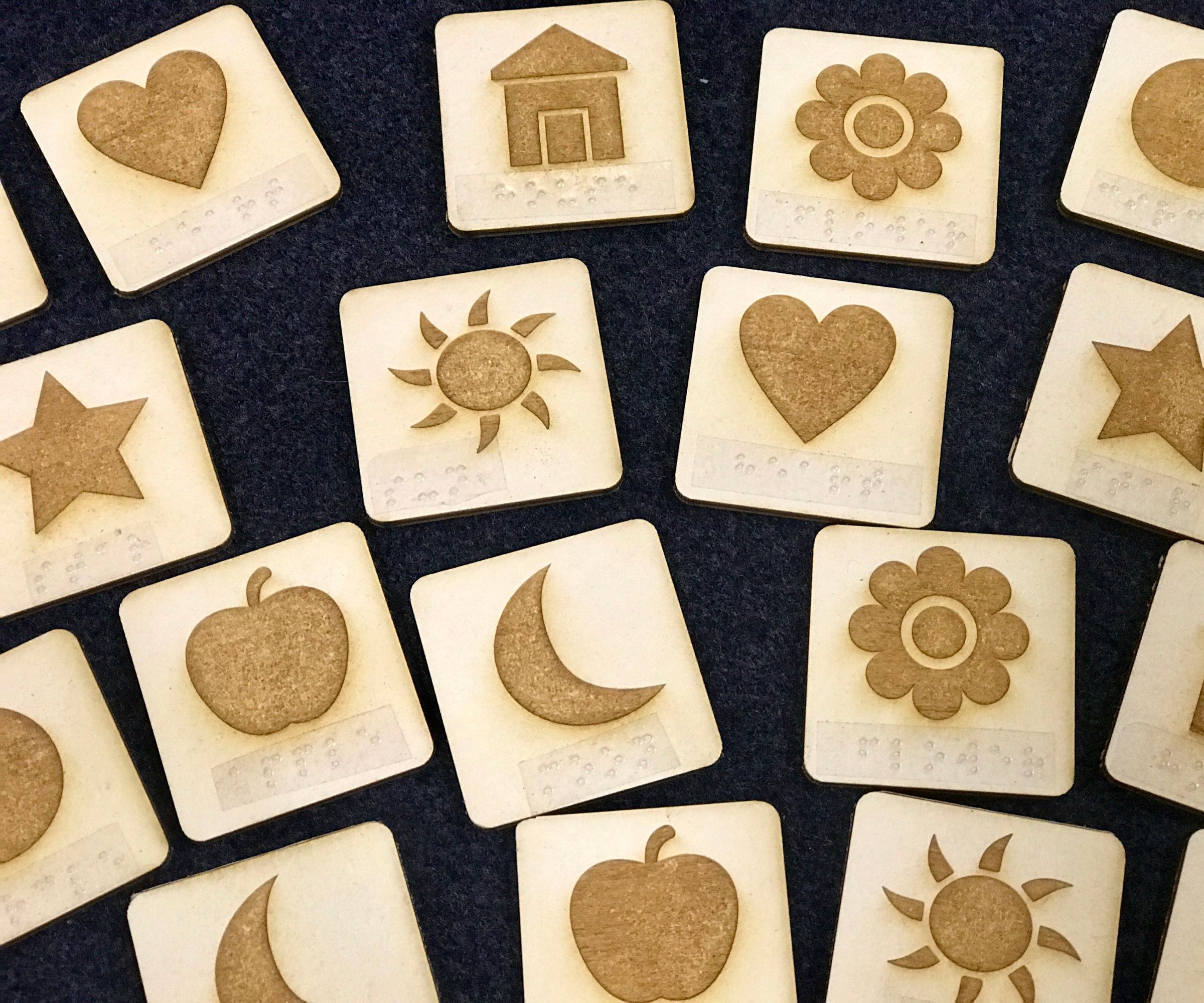 Laser Cut Tactile Memory Game