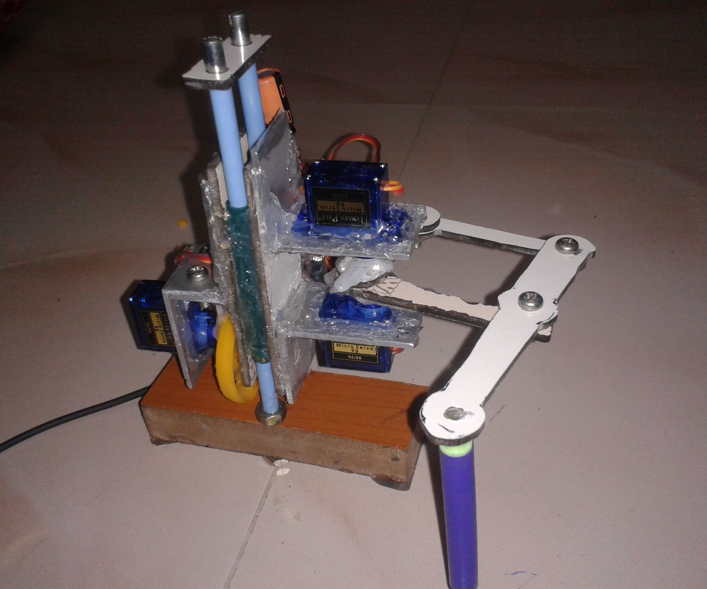 Cute Drawing Buddy V1, SCARA Robot - Arduino