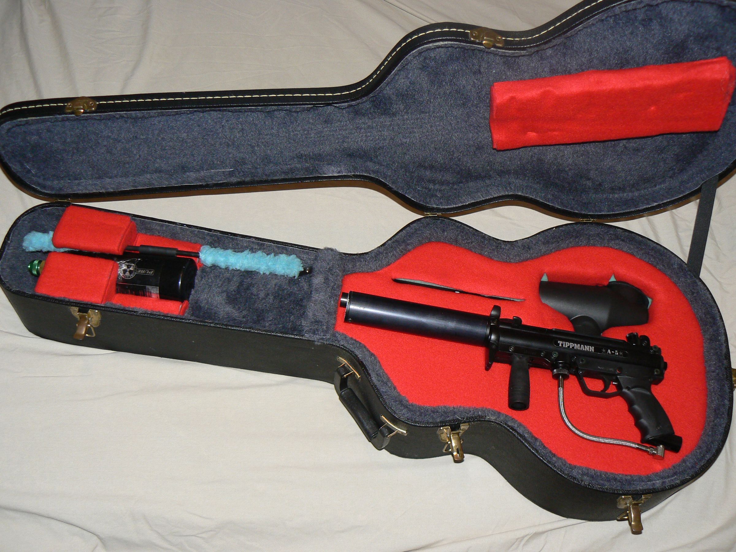 Paintball Guitar Case