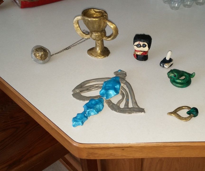 Harry Potter Horcrux Clay Sculptures