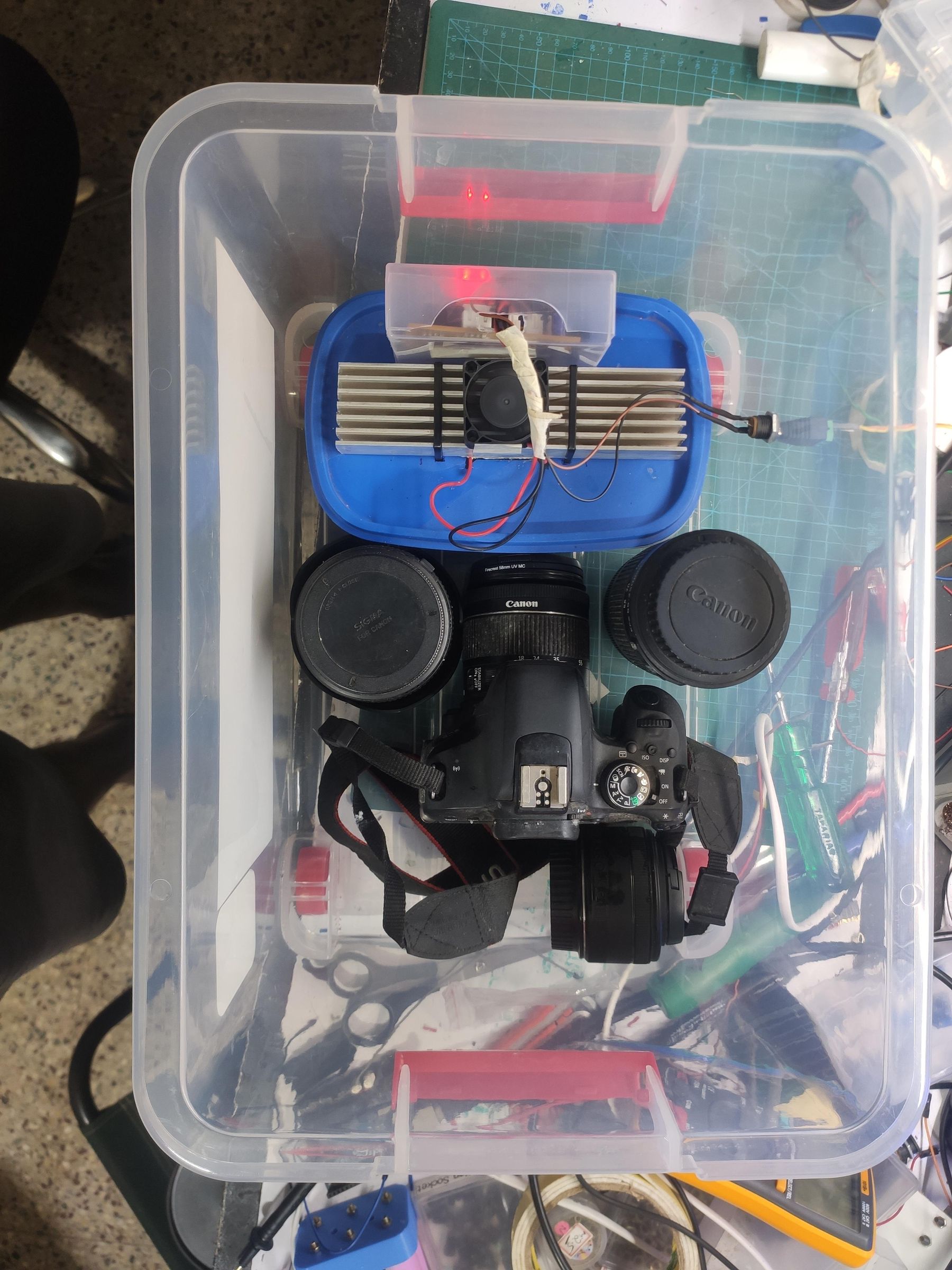 Humidity Controlled Box for Storing Camera, Lenses, 3D Printing