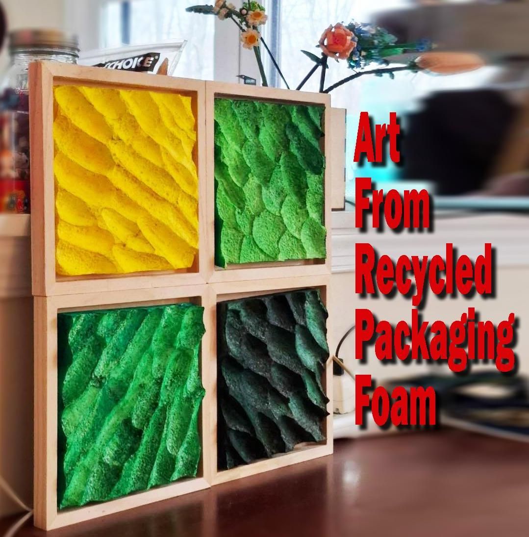 Art From Recycled Packaging Foam