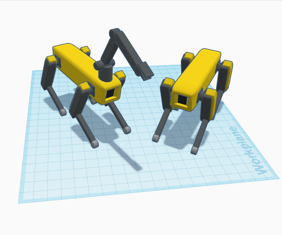 Boston Dynamics Robot Dog in Tinkercad