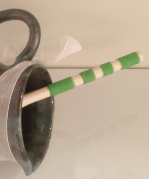 Fabric Accented Wooden Spoon