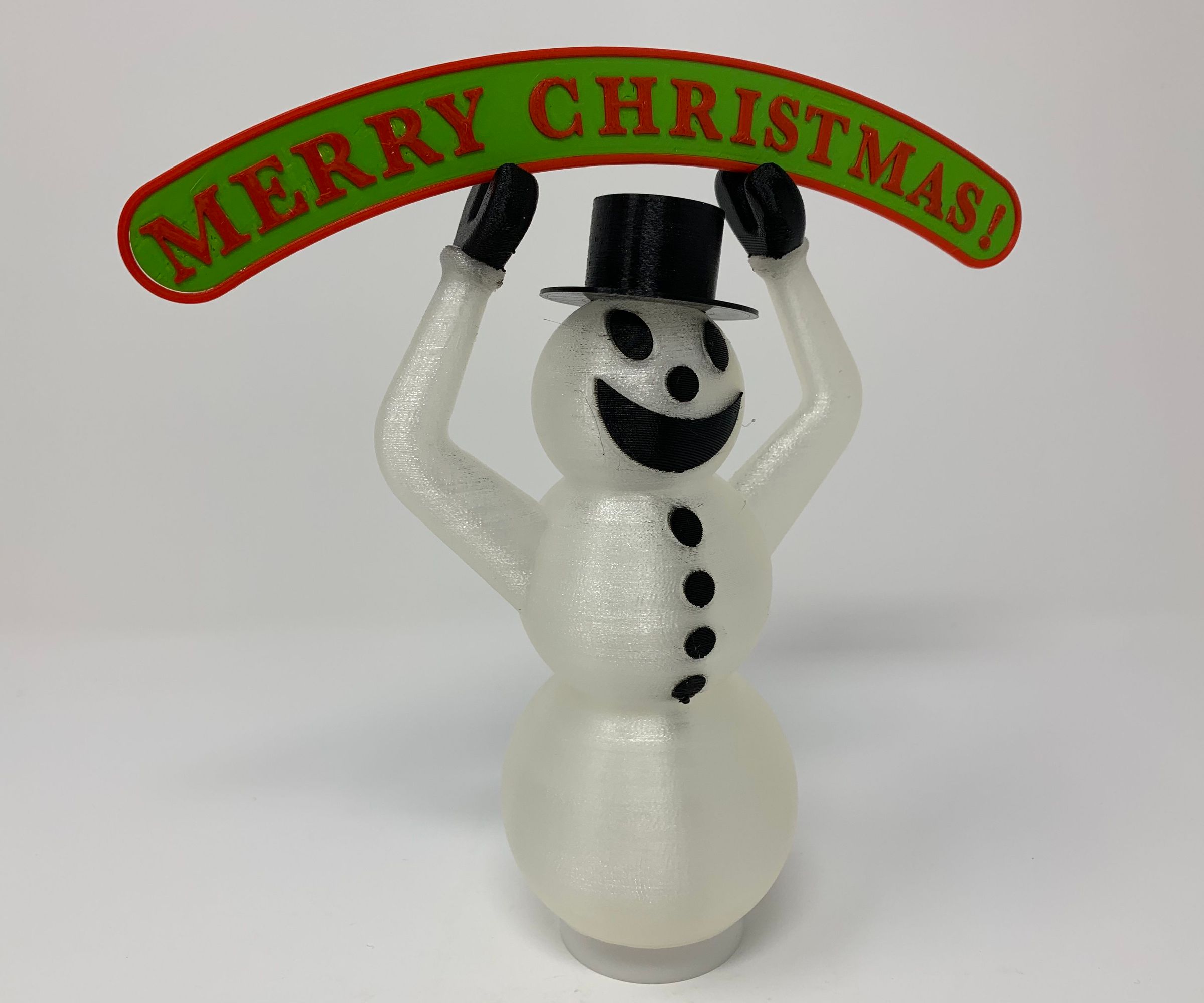 3D Printed Snowman Tea Light