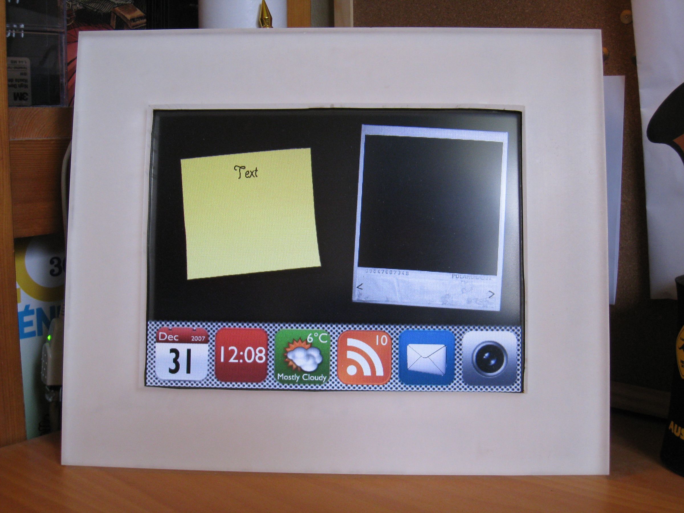 Make electronic widget frames from old computers