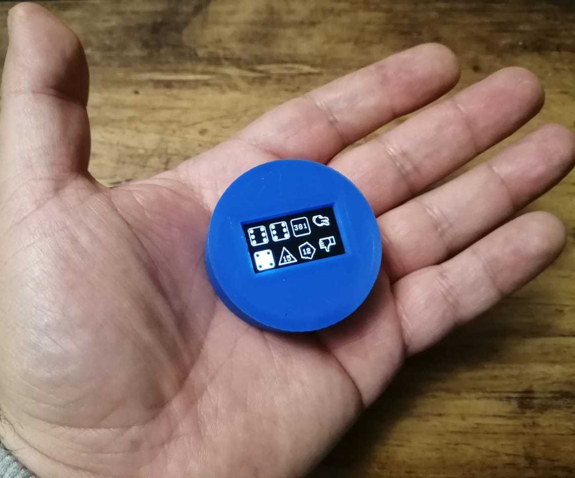 Fully IR Customizable Electronic Set of Eight Dices