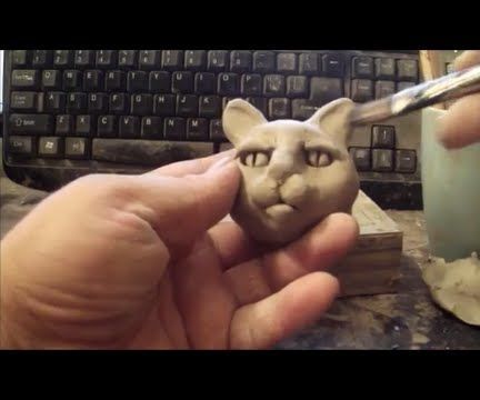 How to Sculpt a Cat Face in Clay - Speed Sculpt
