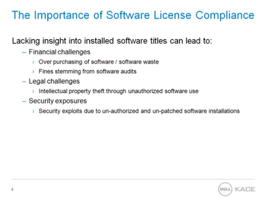 Software Compliance With KACE