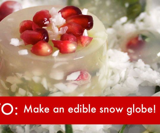 DIY VIDEO: How to Make an Edible Snow Globe