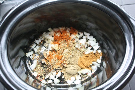 Prepare the Filling in the Slow Cooker