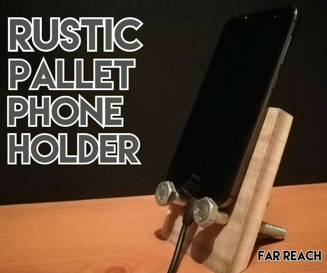 Pallet Phone Stand