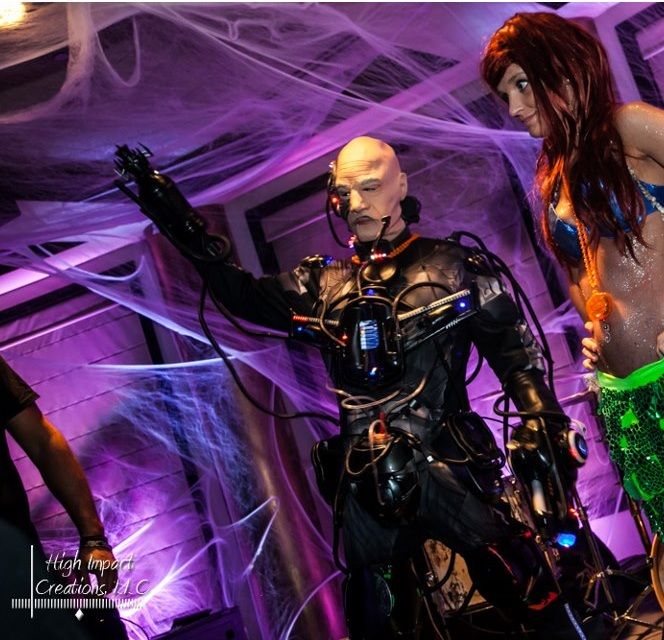 Locutus of Borg Costume (Cyborg) With Real Robotics, Lights, and Sound and 36,000 MAh of Power!!