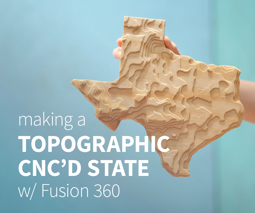 CNC Topographical Wooden State