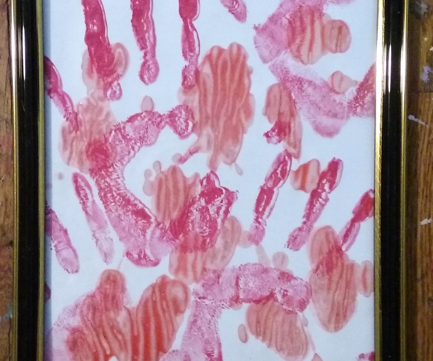Bloody Hand-Print Wall Art
