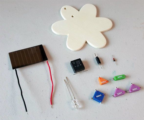 Solar Charger  Brooch ! KIT