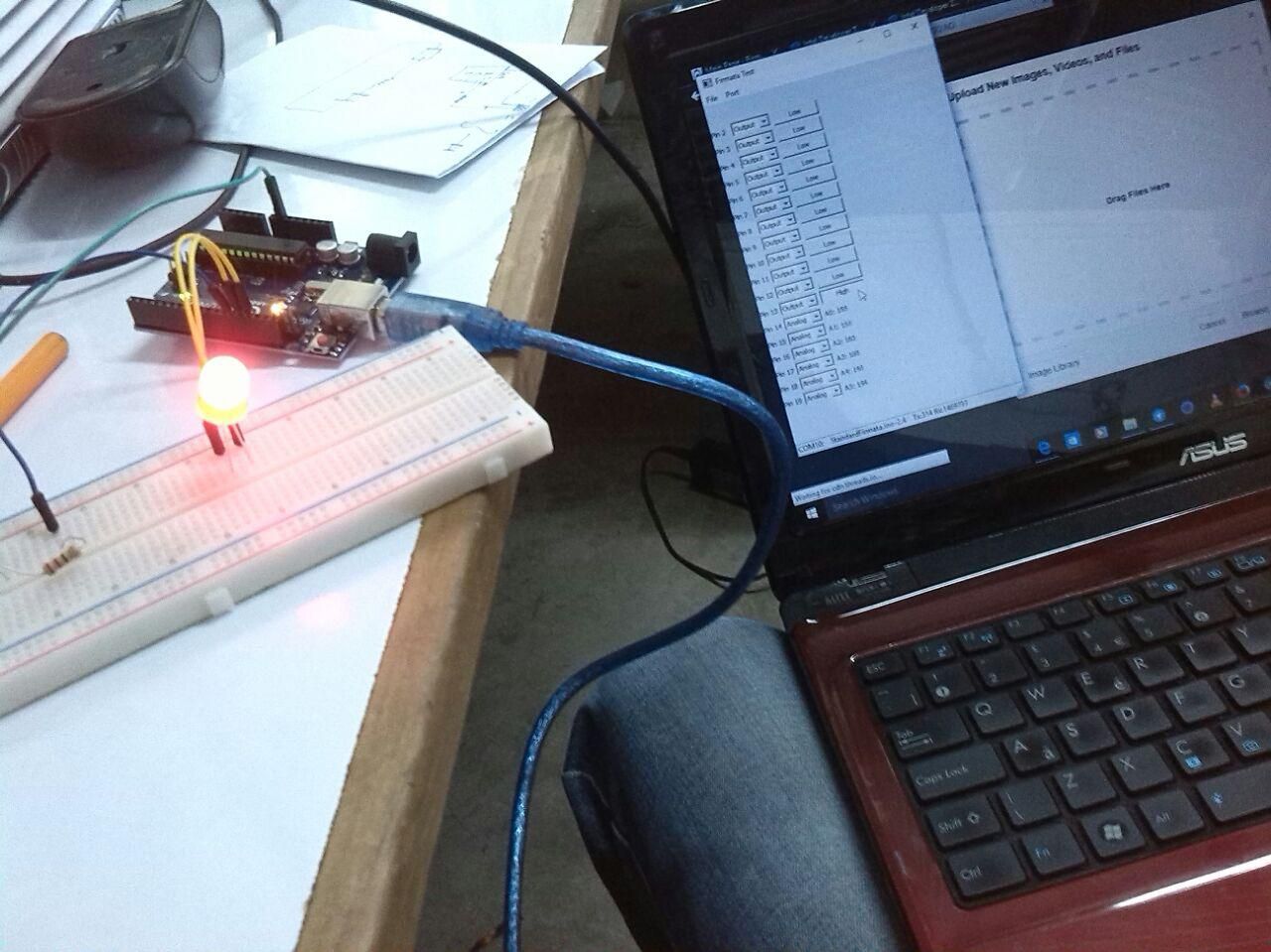Control Arduino From Your Computer  (using FIRMATA)