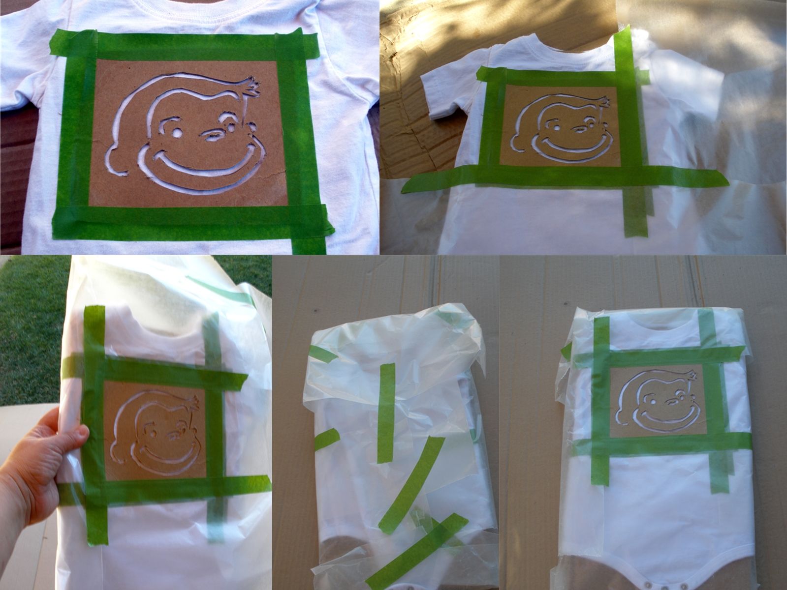 Spray Paint a TShirt Using a Pumpkin Carving Pattern (with Pictures