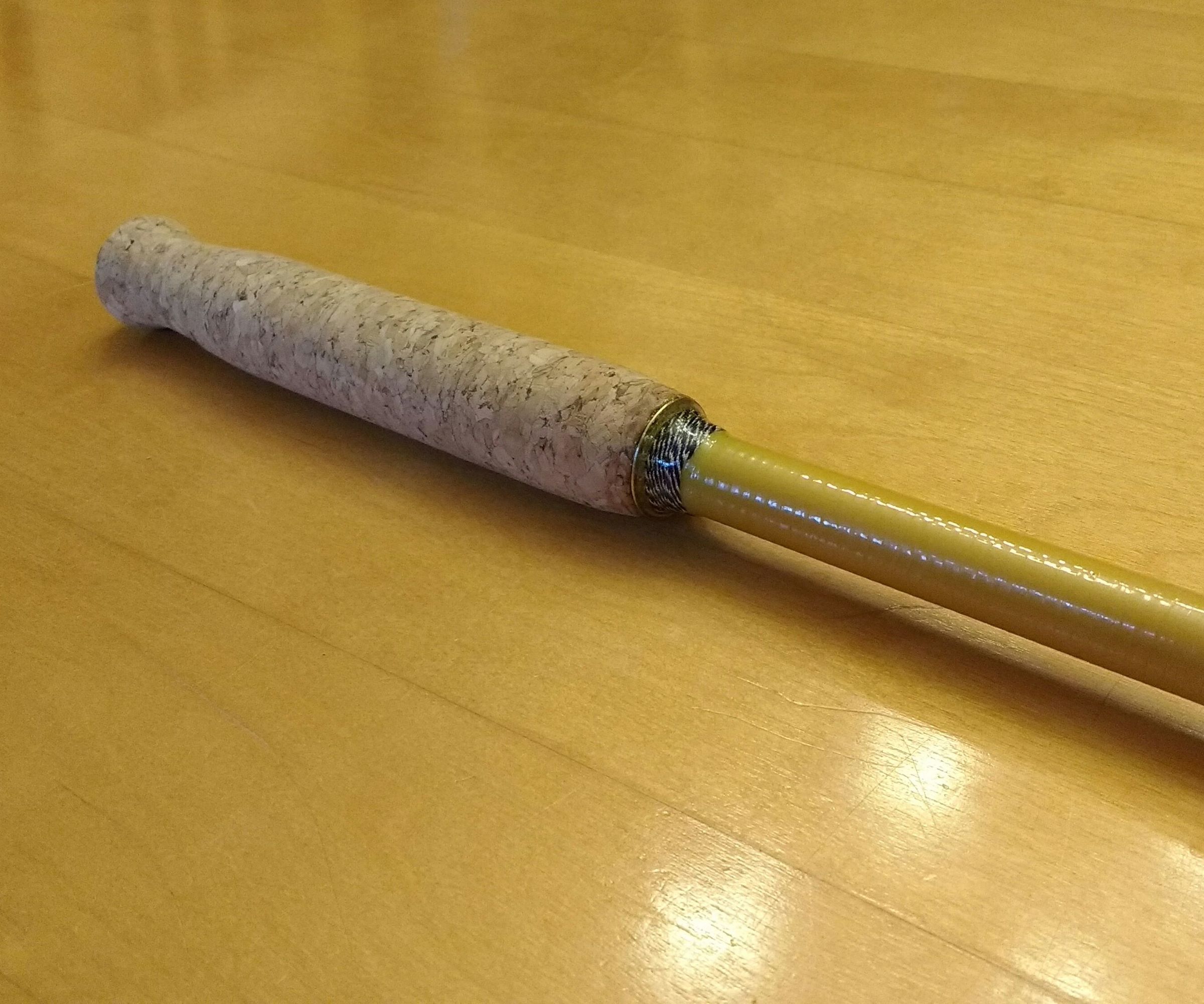 Wine Cork Fishing Rod Grip Made on a Metalworking Lathe