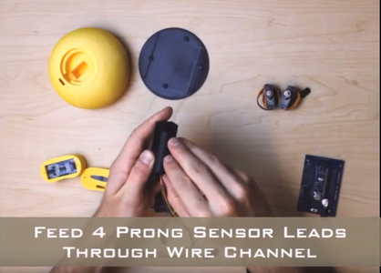 Feed Sensor Wire Through Neck