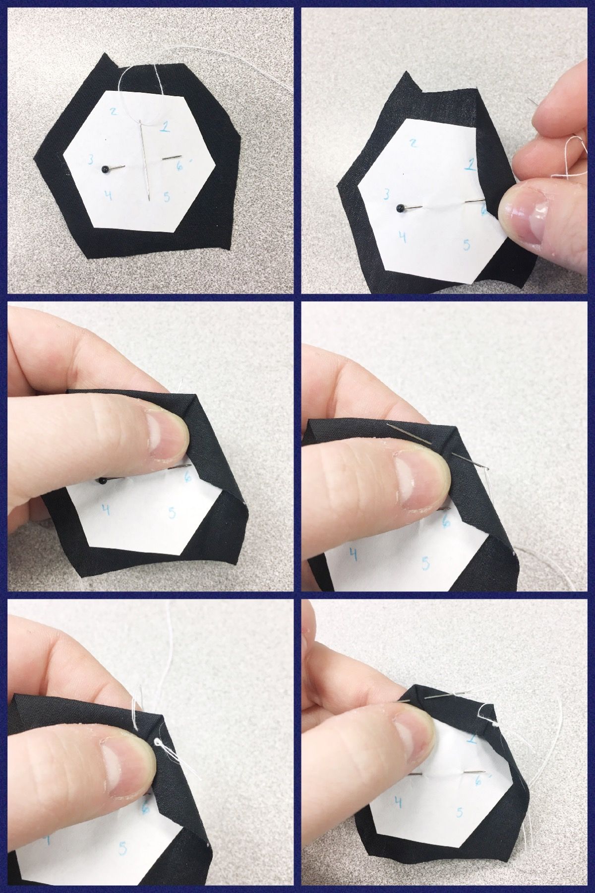Hand Sewing Hexagons 6 Steps (with Pictures) Instructables