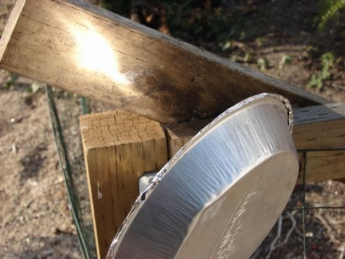 Pie Tin Solar Reflector