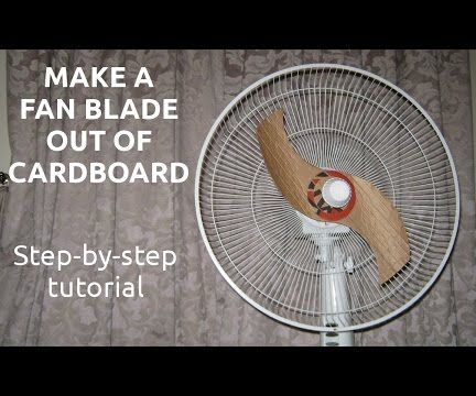 Cardboard fan blade