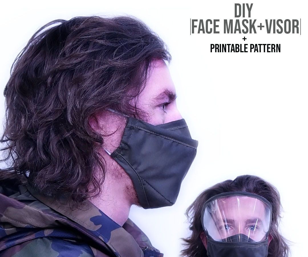Face Mask + Eye Guard With Tie Back Option