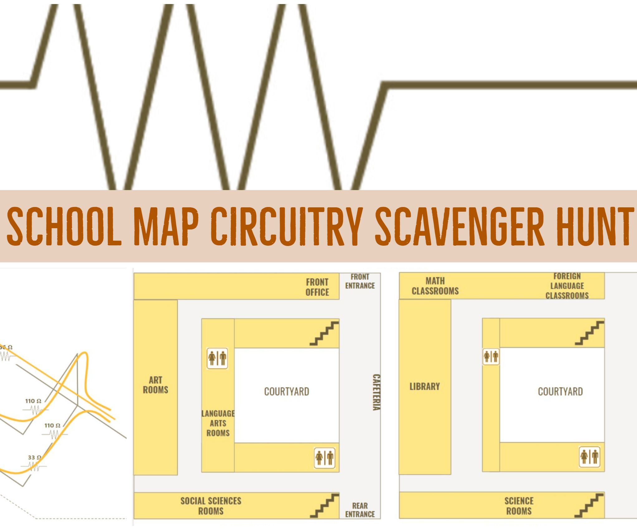 School Map Circuitry Scavenger Hunt