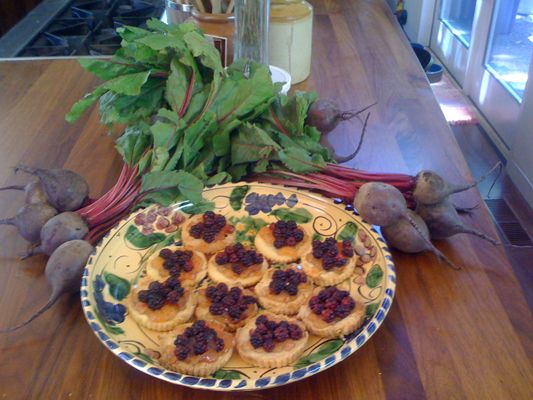 Blackberry Loquat Tartlettes