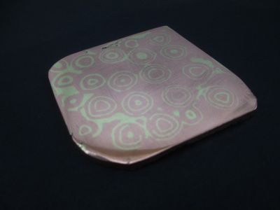 Copper and Brass Raindrop Mokume Gane