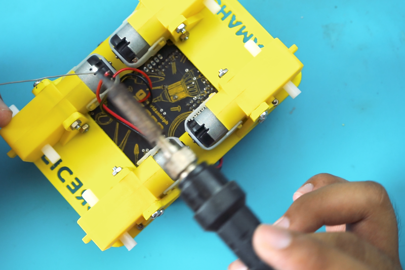 Solder the Wires of the Motor
