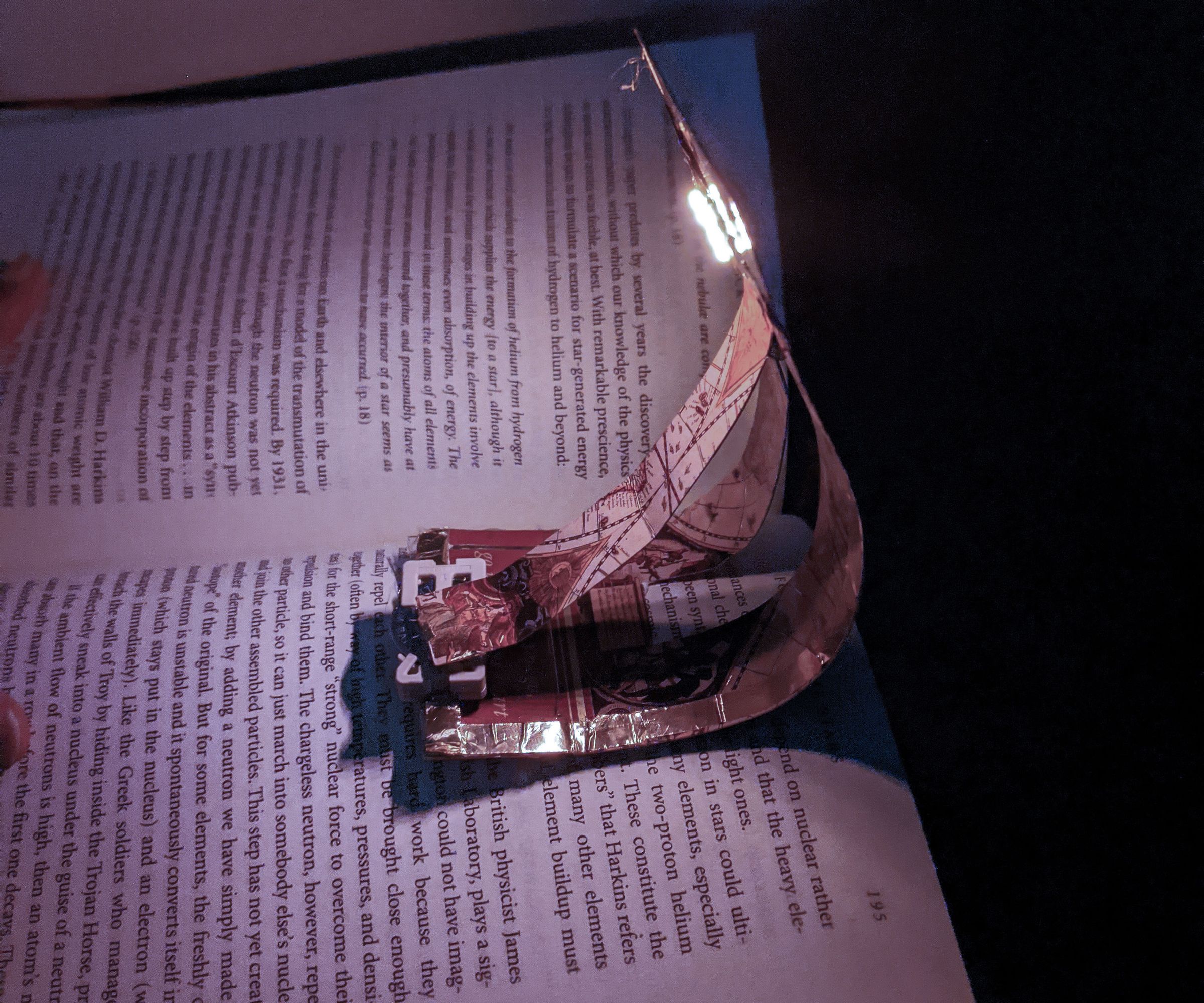 Flexible Inter-Changeable Bookmark Book Light