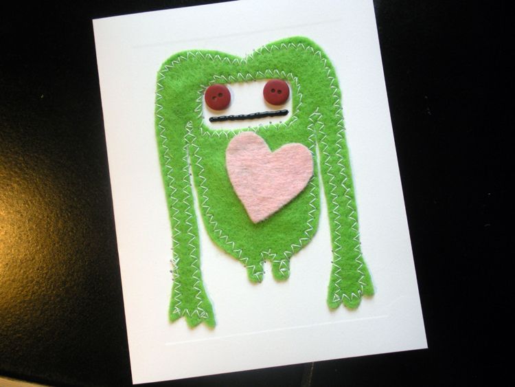 Felt Monster Valentine