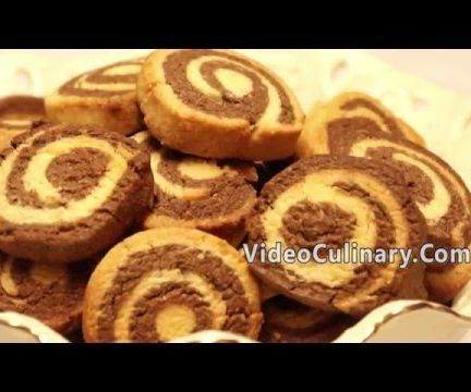 Pinwheel Chocolate & Vanilla Cookies