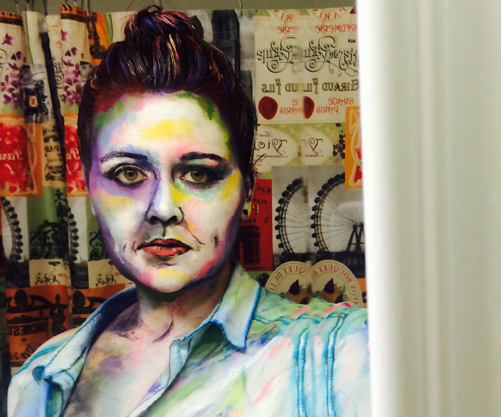 Self Portrait Watercolor Costume