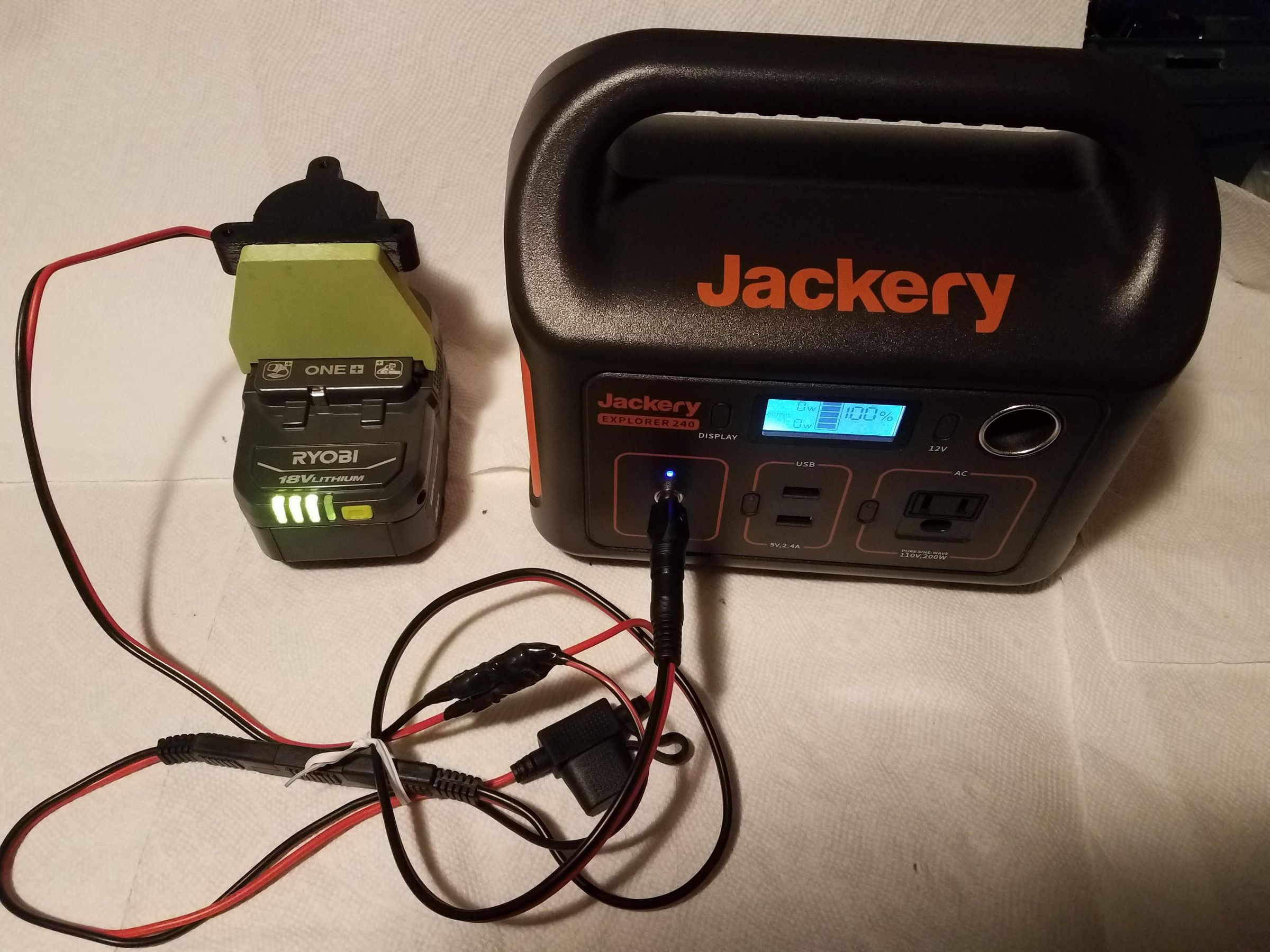 Expand Your Jackery Runtime Using Ryobi 18v One+ Batteries! No