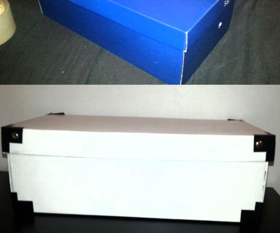 Shoebox Makeover to Sticky Tape Storage 