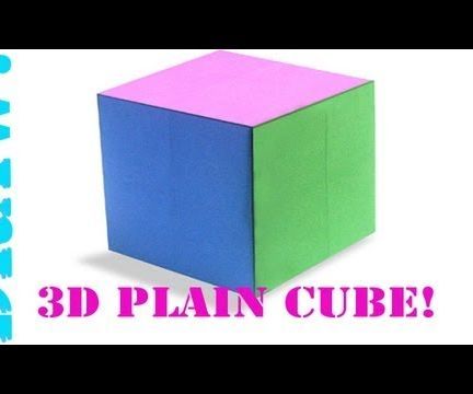How to Make an Origami 3D Paper Cube!