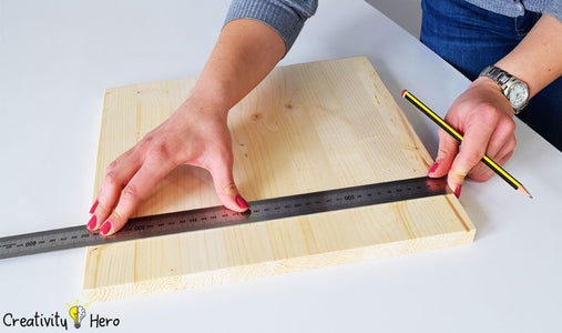 Cutting the Wood Panel.