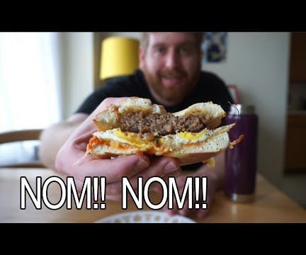 Spicy Bagel Breakfast Sandwich