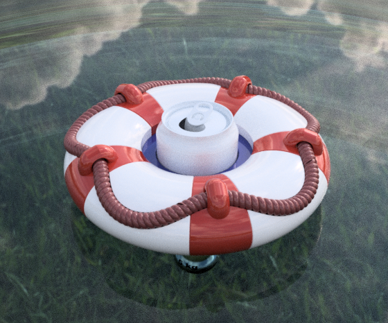 3D Printed Drink Pool Floaty